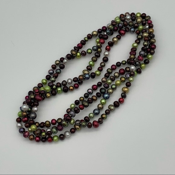 NWOT Super long Fresh Water Pearl Necklace - Picture 1 of 7